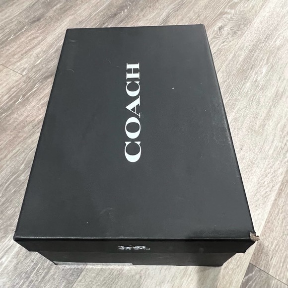 Coach Black Leather Sneakers c126 Low Top Size 11D - Picture 6 of 10